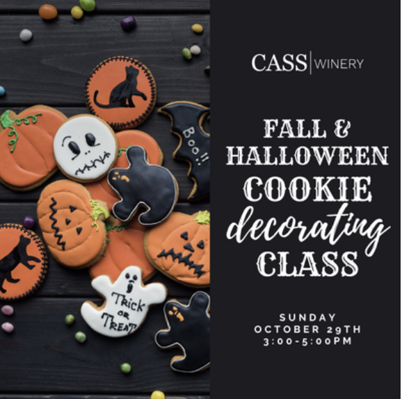 Halloween Cookie Decorating at Cass Winery